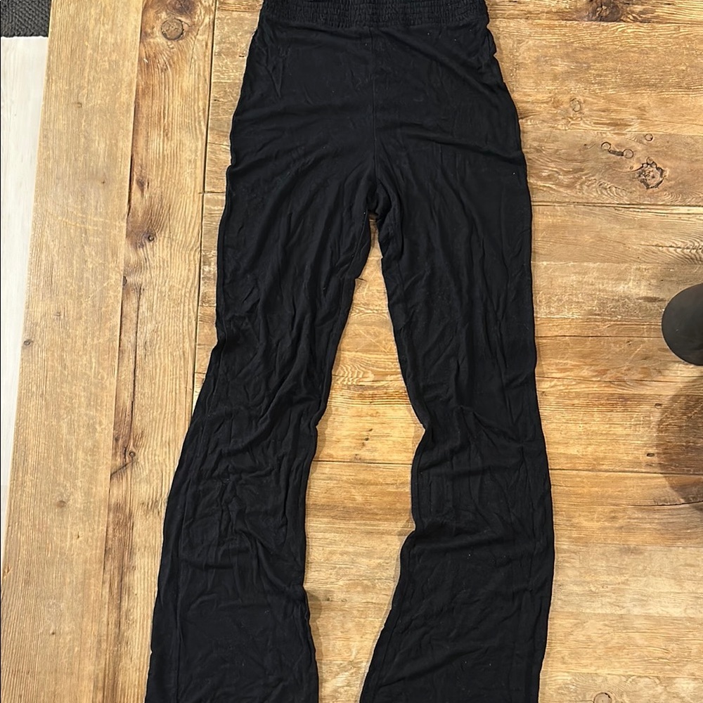 weworewhat smocked flare pants size small